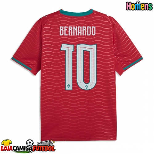 Camisa de Futebol Portugal Bernardo Silva #10 Equipamento Principal Mundo 2026 Manga Curta